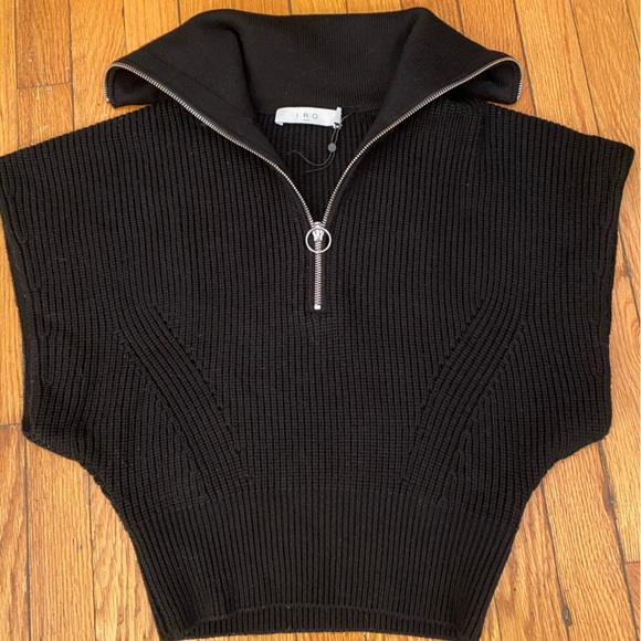 New IRO PARIS  Avona Zippered-Collar Sweater XS $395 - Picture 5 of 14